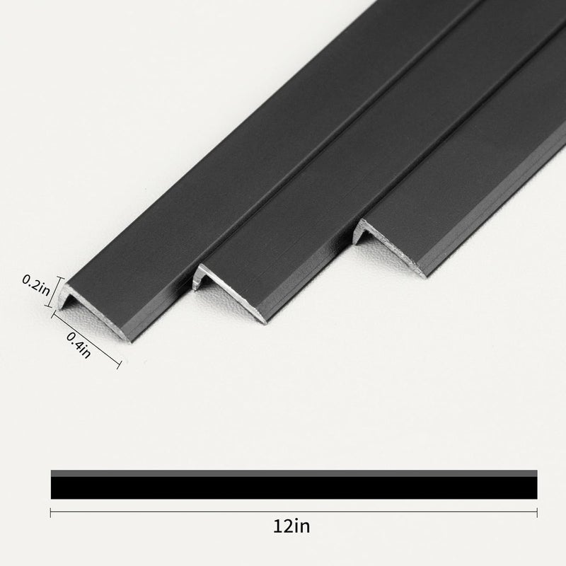 SELECT LIGHTING Peel and Stick Metal Edge for Hexagon Tiles (Brushed Black,10 Piece) - Image 4